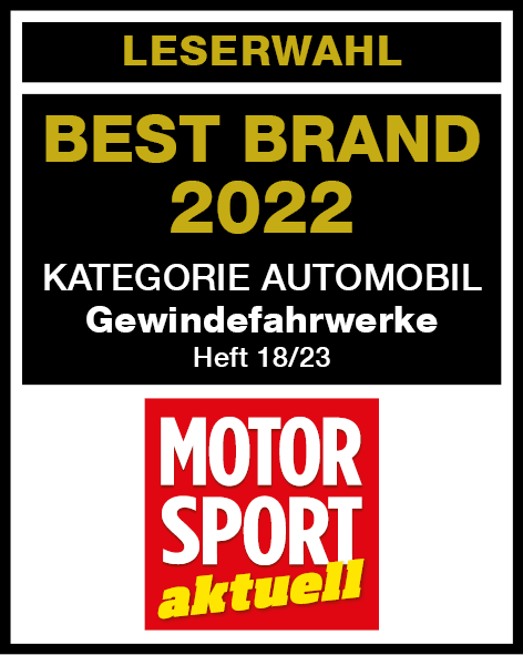 BILSTEIN Brand Award Logo für Best Brand Gewindefahrwerke