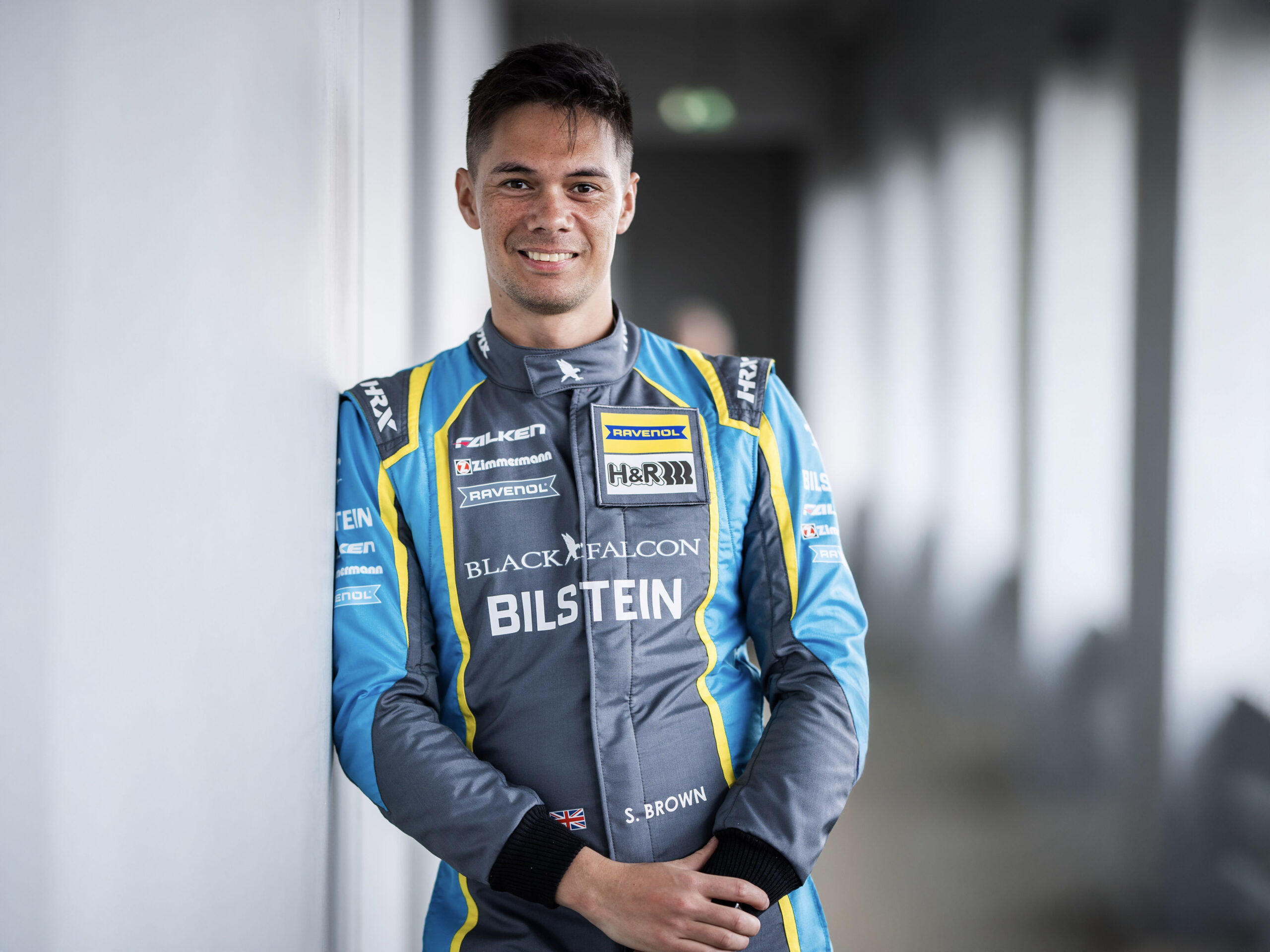 Portrait of Steve Alvarez Brown, driver for the BILSTEIN Racing Team