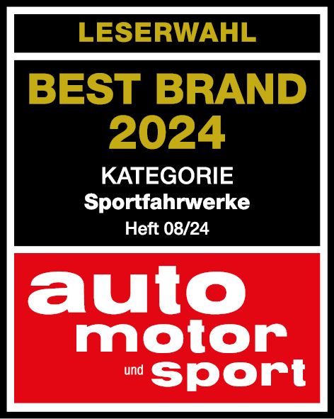 Best Brand Award 2024 from “Auto Motor und Sport”  in the category performance suspension
