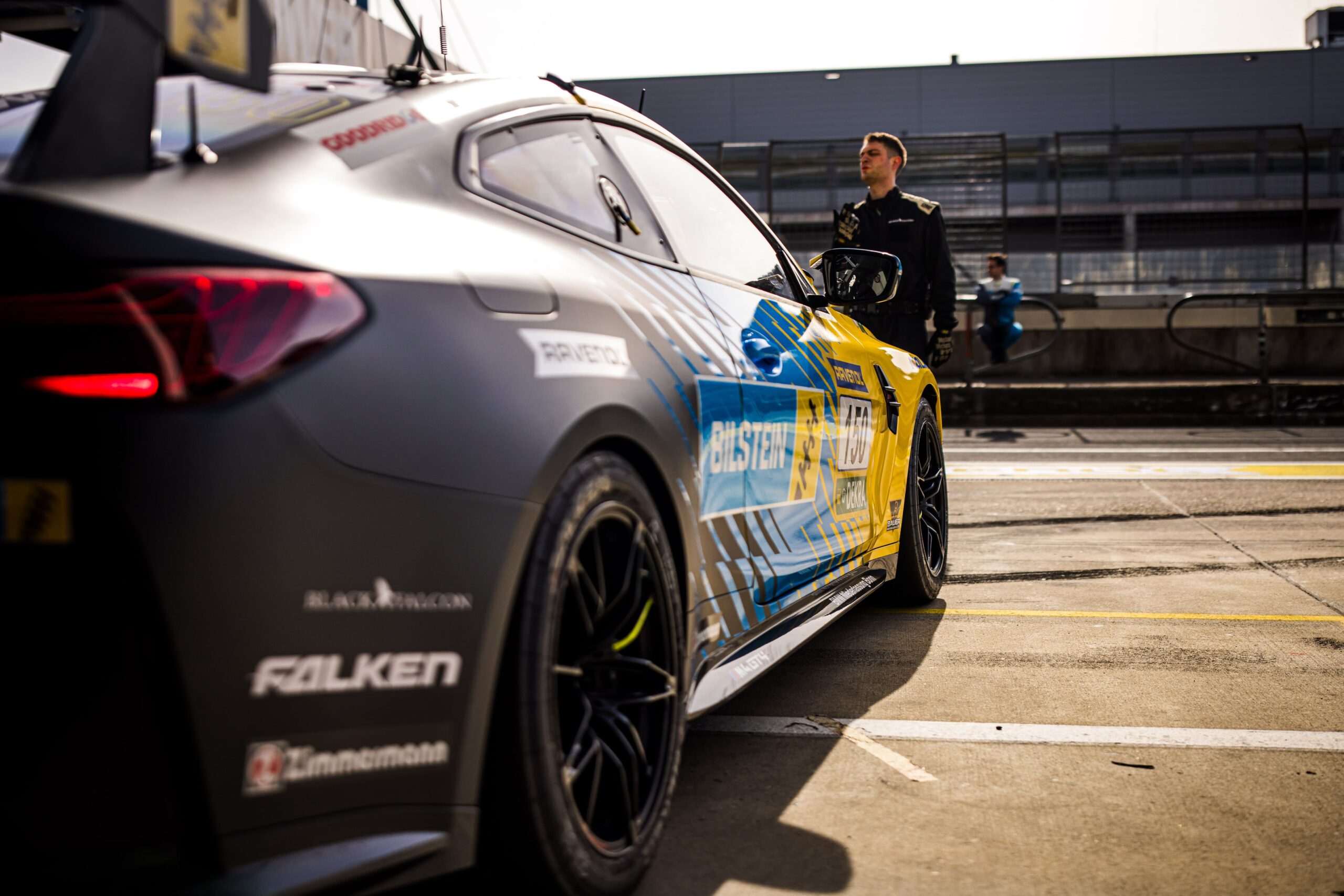 BILSTEIN Race Var photographed from the side in the pit lane at the Nürburgring