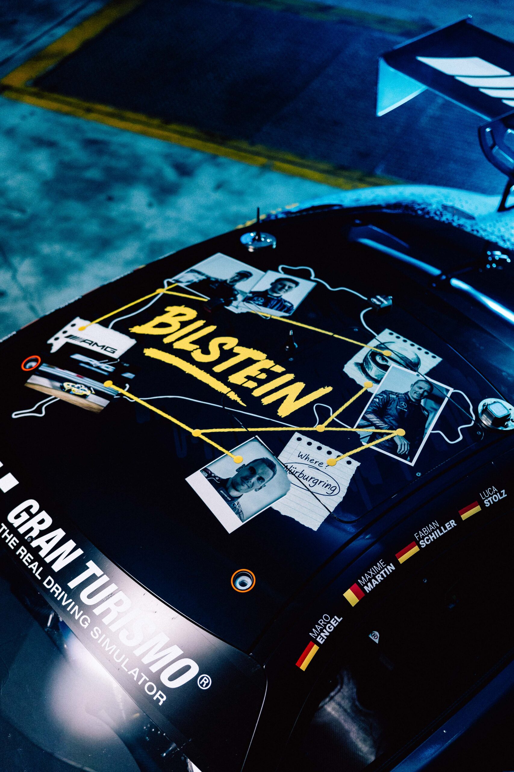 Roof view of the BILSTEIN Mystery Car for the 24-hour race at the Nürburgring